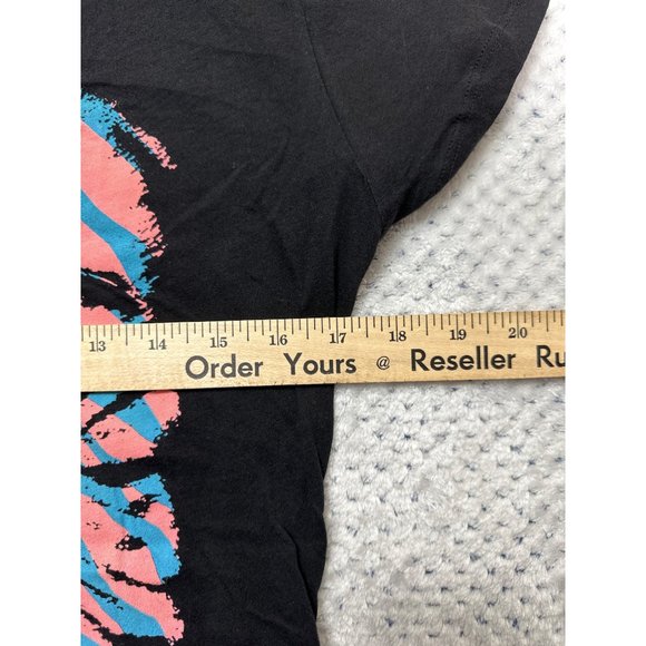 Ames Bros Shirt Kids Medium Black Pink Blue Tiger Crewneck Fitted Tee - Picture 5 of 7